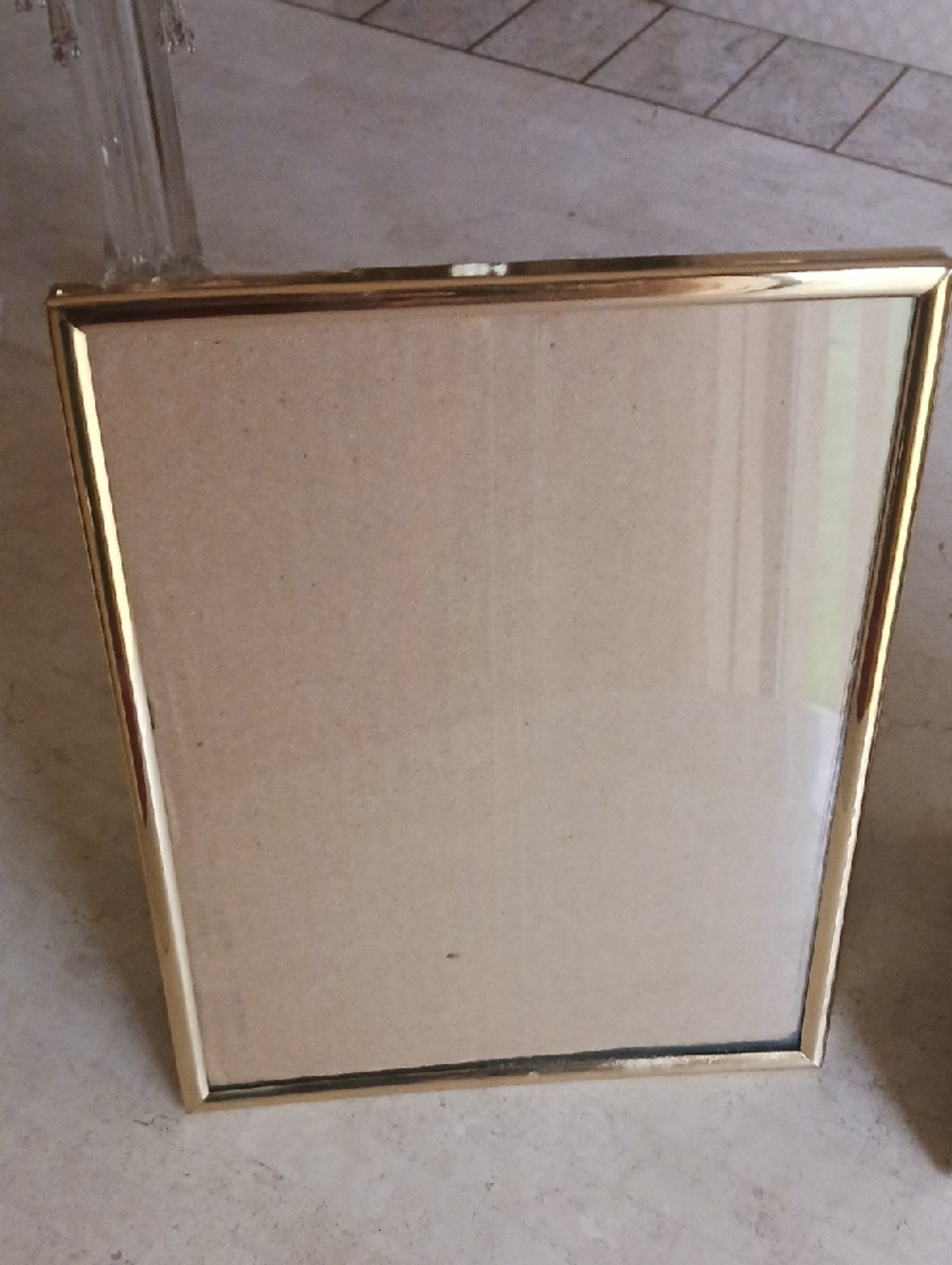 Vintage Picture Frames 8x10"..New...1 Silver -1 Brass...both All Metal Frames. - Picture 2 of 10